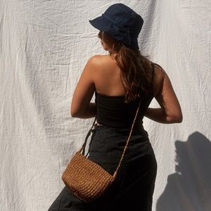 Crossbody woven bag